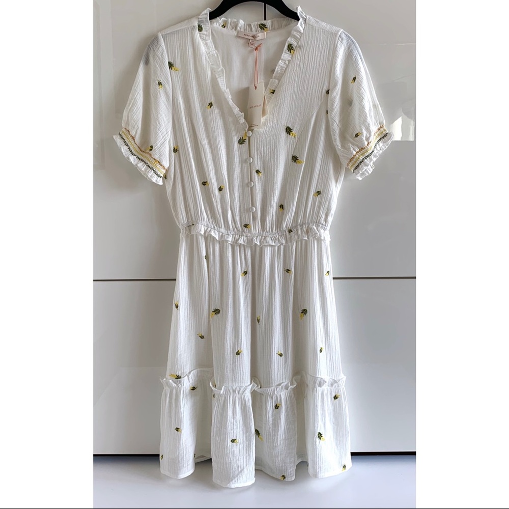 🆕 NWT Pineapple Embroidered Gauzy Dress